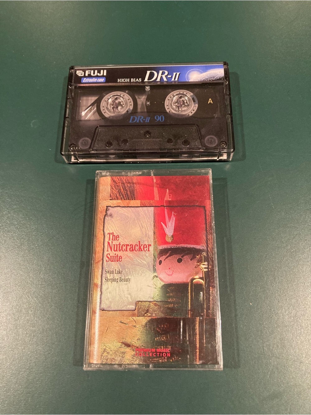 Cassettes: The Nutcracker Suite and a blank DR-II 90 High Bias Tape